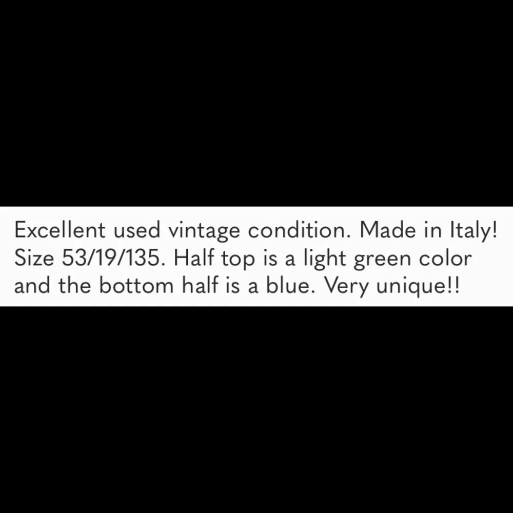 VALENTINO vintage ombré blue‎ and green sunshades!